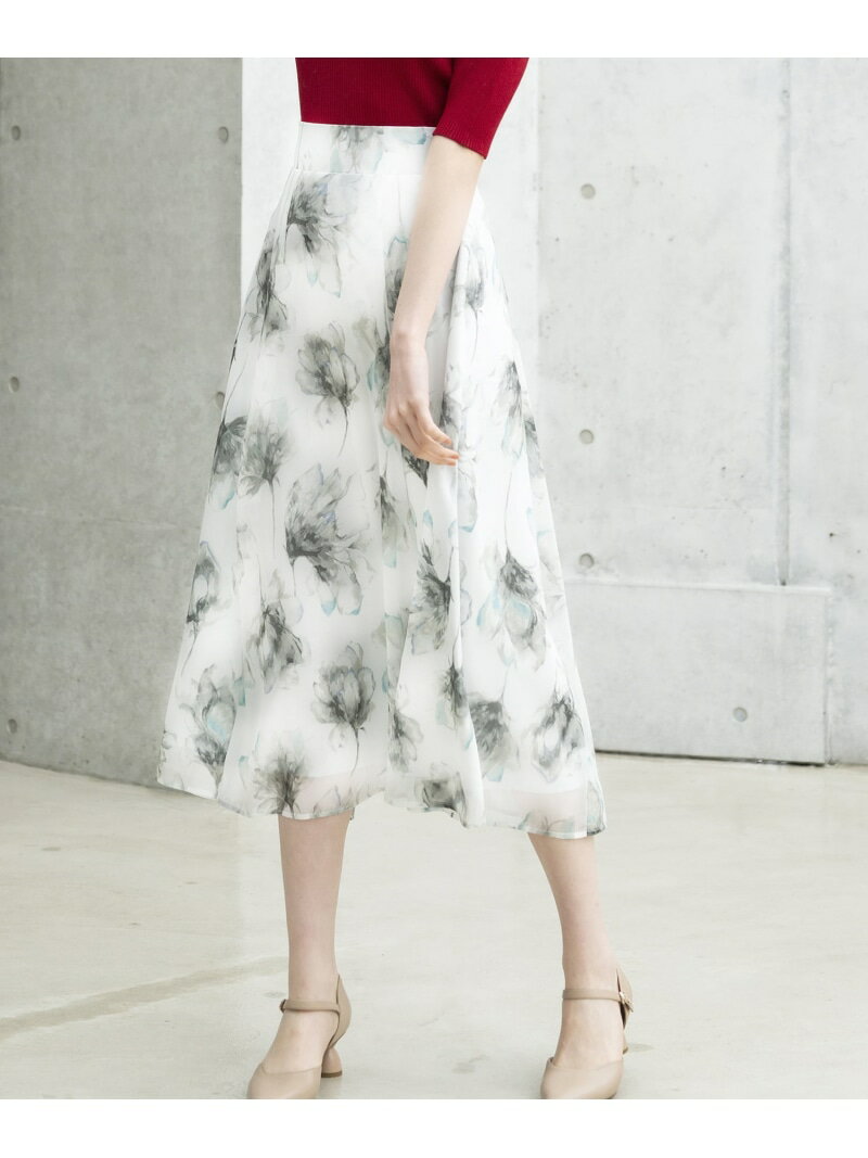 【2024春夏新作】水彩グラデーションフラワースカート/MM417226 MISCH MASCH ミッシュマッシュ スカート ミディアムスカート グリーン ブルー イエロー【送料無料】[Rakuten Fashion]のサムネイル