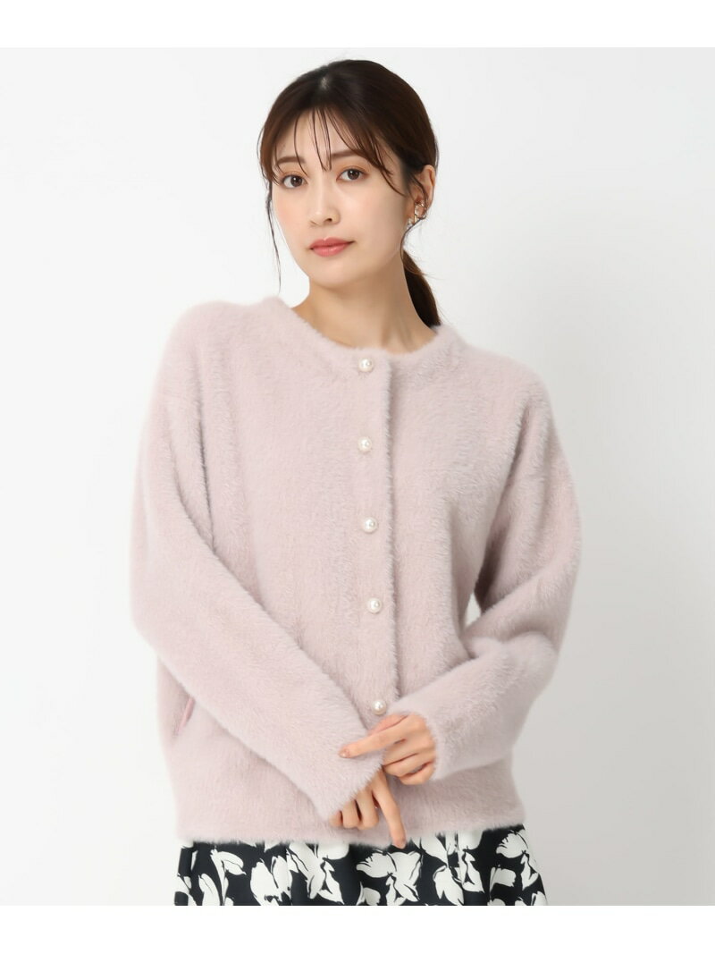 【2024秋冬新作】パール釦シャギーコーディガン/MM448501 MISCH MASCH ミッシュマッシュ トップス カーディガン ピンク ホワイト ブラウン【送料無料】[Rakuten Fashion]のサムネイル