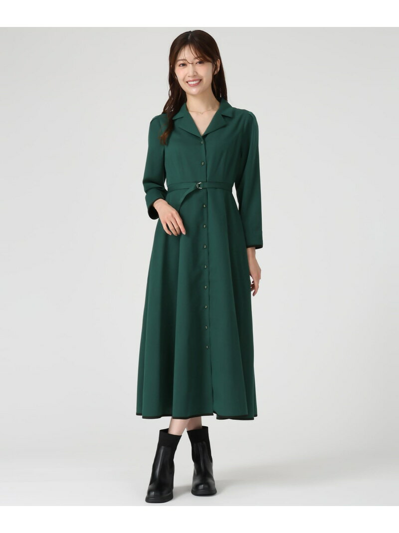 MM547415 テーラー襟配色ワンピース MISCH MASCH ミッシュマッシュ ワンピース・ドレス ワンピース グレー グリーン ブラック【送料無料】[Rakuten Fashion]のサムネイル