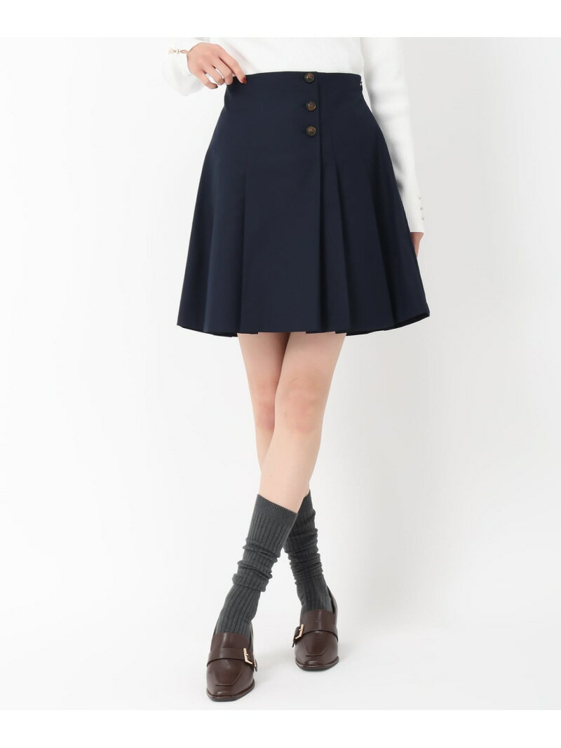 2025春夏新作 ボックスタックミニスカート/MM517208 MISCH MASCH ミッシュマッシュ スカート その他のスカート ベージュ グレー ネイビー【送料無料】[Rakuten Fashion]のサムネイル