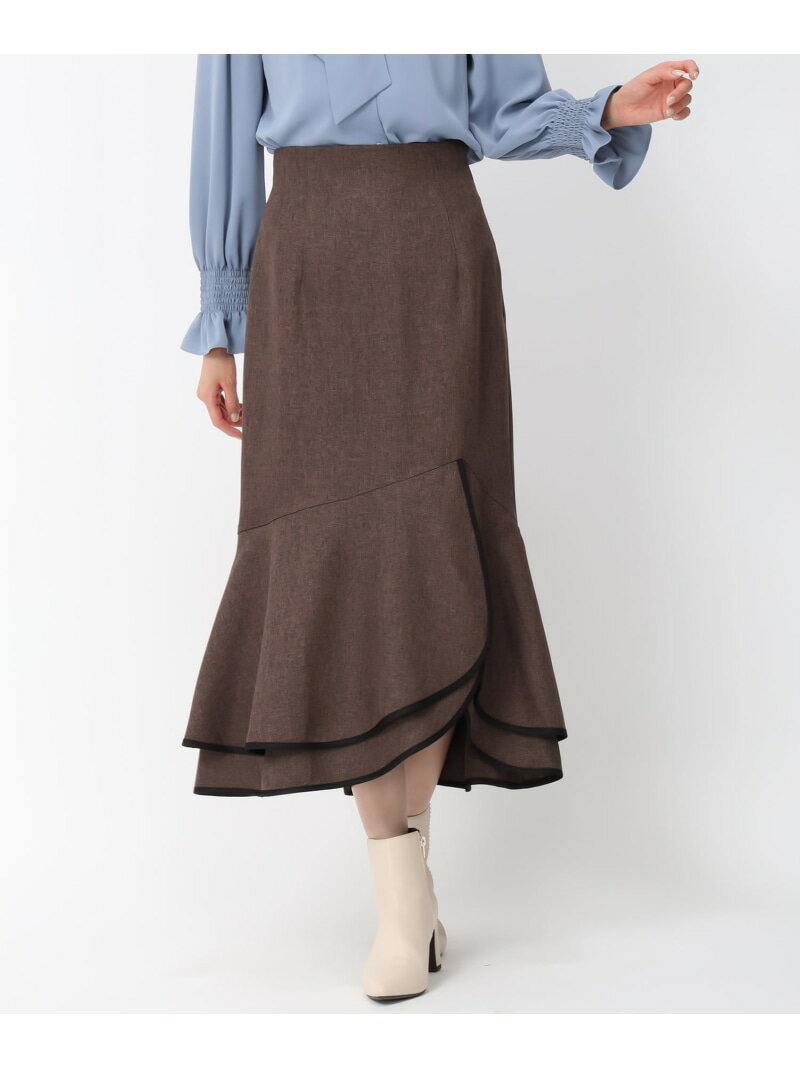 【SALE／10%OFF】【2024秋冬新作】配色アシメフリルスカート/MM437214 MISCH MASCH ミッシュマッシュ スカート ロング・マキシスカート グレー【RBA_E】【先行予約】*【送料無料】[Rakuten Fashion]のサムネイル