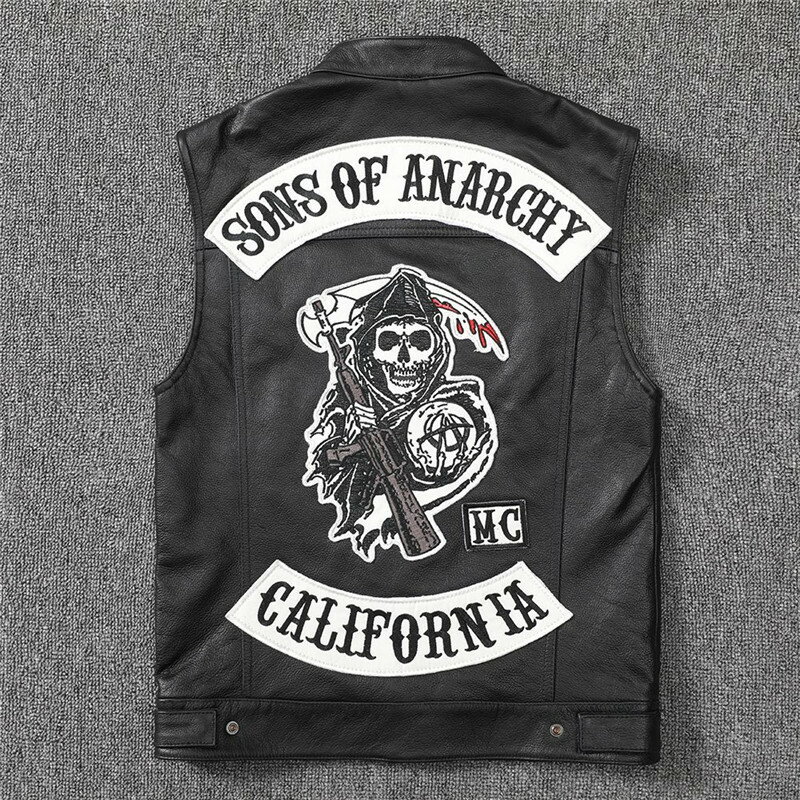 本革ベストベスト本革牛革ベストバイ...