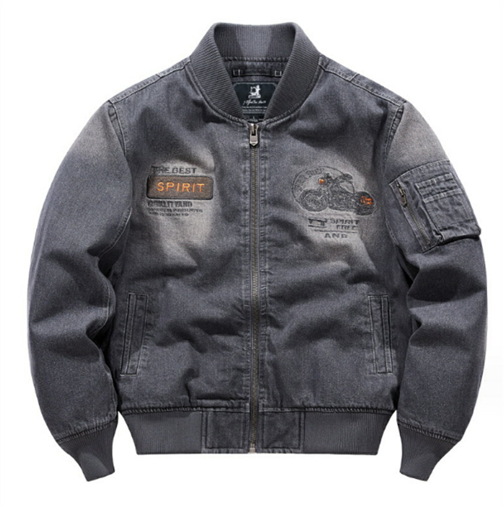 デニムジャケット　ジャケット　ジージャン　ヴィンテージ　ユーズド加工　メンズ 　春秋　 Gジャン　アウター