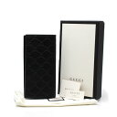 GUCCI グッチ 長札入れ 307774・0959・ グッチシマレザー 黒 イタリア製 ウォレット 22553 【中古】