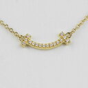 Tiffany&Co. ティファニー Tスマイルミニ ダイヤモンド ネックレス 18K 18金イエローゴールド 62617683 30267 【中古】