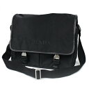 PRADA プラダ メッセンジャーバッグ 2VD768 ブラック ナイロン 10497【中古】