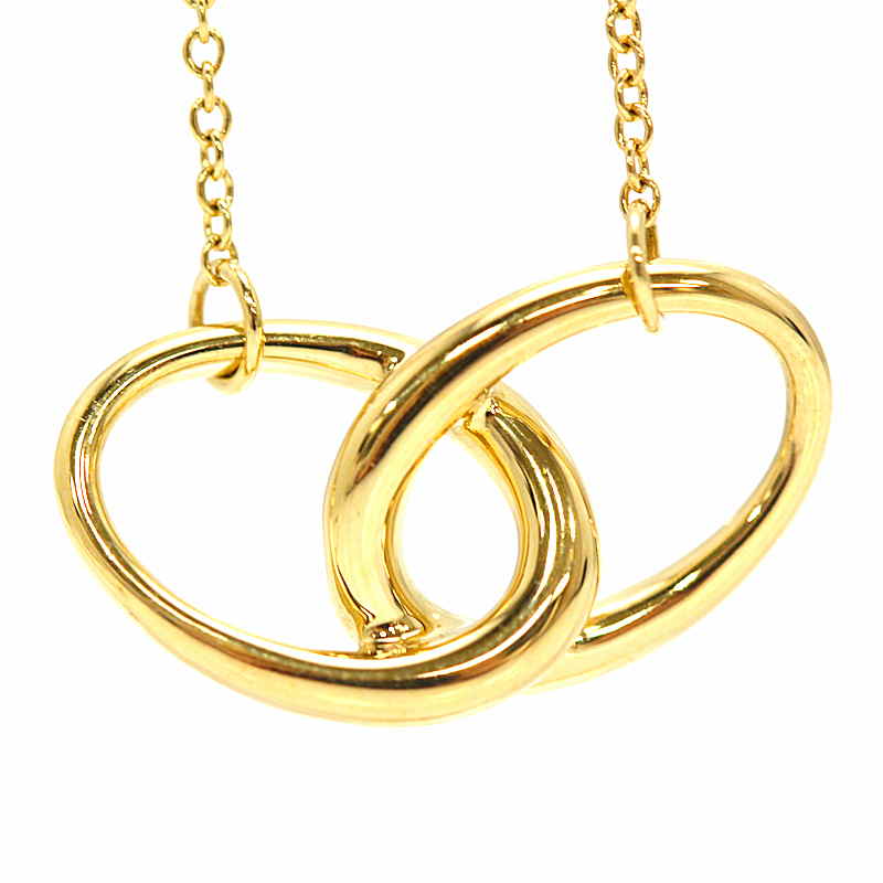 Rakuten - Tiffany&Co. ティファニー ペレッティ ダブルループネックレス 18金イエローゴールド K18YG 39cm 4.1g 31448【中古】