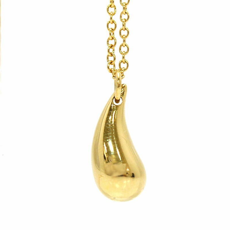 Rakuten - Tiffany&Co. ティファニー ペレッティ ティアドロップネックレス 18金イエローゴールド K18YG 42cm 4g 31449【中古】