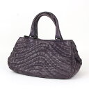 BOTTEGAVENETA ボッテガヴェネタ イントレチャート ハンドバッグ 紫系カラー 10622【中古】