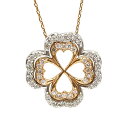 K18 3WAYフラワーネックレス 約45cm ダイヤモンド 0.50ct 18金 ゴールド お花 クローバー 22281 【中古】(4)