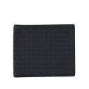 GUCCI グッチ 二つ折り札入れ マイクロシマ レザー 368175・2091 ネイビー イタリア製 コンパクトウォレット 財布 22583 【中古】