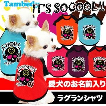 【犬 服 犬の服 ドッグウェア 名入れ】愛犬のお名前入り イッツソークール ラグラン【トイプードル チワワ ダックス おしゃれ パグ】