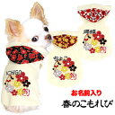 \11日10:00-★わんわんSALE/【犬 服 犬の服 ドッグウェア 名入れ】愛犬のお名前入り 春のこもれび パーカー【和柄 梅 チワワ ダックス トイプード...