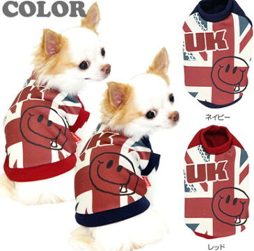 \最大80%OFF★大還元祭/【犬 服 犬の服 ドッグウェア】ユニオンジャックスマイル(3D)【国旗 トイプードル チワワ ダックス かっこいい シュナウザー】