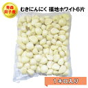 青森県田子町産 むきにんにく（福地ホワイト6片種）1kg真空パック入り（S〜Mサイズ） │ 国産にんにく 青森 お土産 青森産 にんにく 国産 田子 お取り寄せ ニンニク 取り寄せ 国産ニンニク 田子町 青森県 青森ニンニク 青森県産にんにく