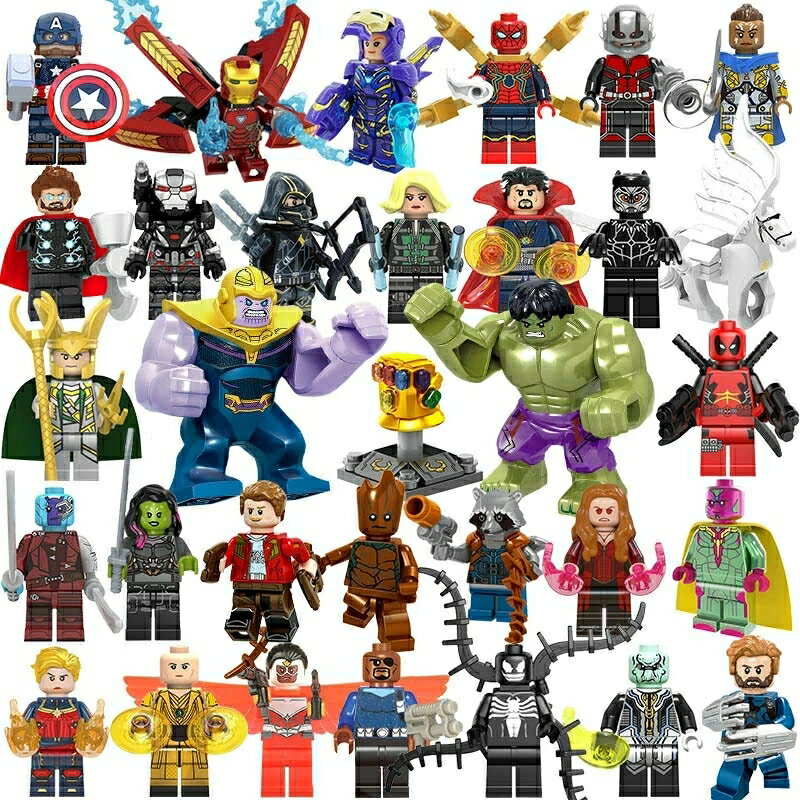 レゴブロック LEGO レゴミニフィグ アベンジャーズ 32体セット 互換品 プレゼント 送料無料 知育玩具 ナノブロック 組み立て 誕プレ ミニフィギュア