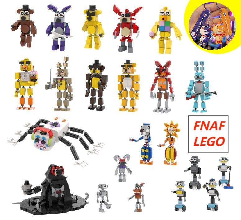 【FNAF LEGO 12 TYPES！】レゴ 互換 ミニフィグ ファイブナイツアットフレディーズ ミニフィグ FNAF 互換 LEGO ミニフィギュア ブロック おもちゃ キッズ 子ども 送料無料 知育玩具 組み立て 誕プレ 知育玩具 収納袋1枚 ブロック外し1本