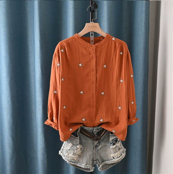 Drawer シフォンブラウス　オレンジ36 楽天市場】オレンジ シフォンブラウスの通販