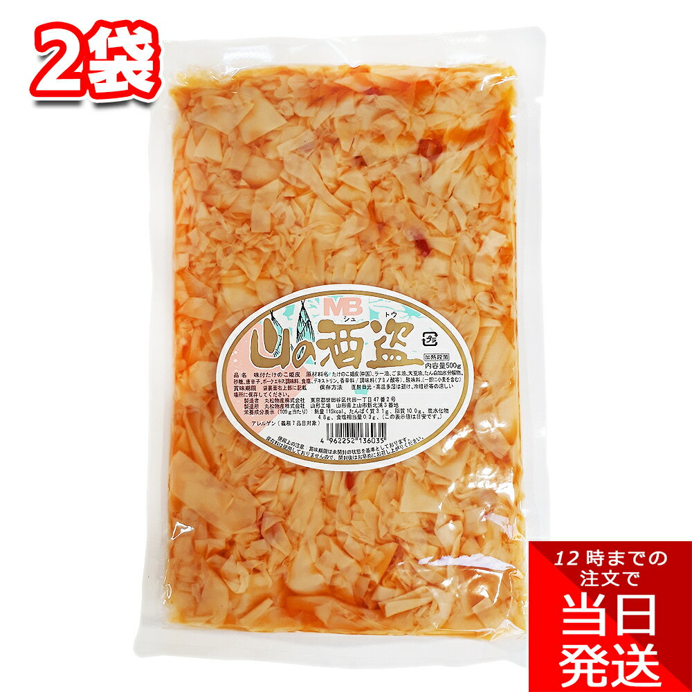 丸松物産 山の酒盗 500g 2袋メンマ つまみ めんま 味付けたけのこ姫皮 竹の子 晩酌 酒の肴 あて おかず 副菜 一品料理 ご飯のお供 ギフト 贈り物 父の日 お酒のお供