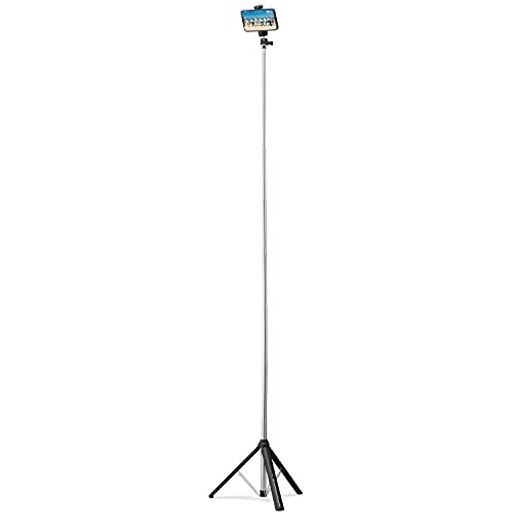 エレコム三脚ロングタイプ最大160cm【iPhone/Android用】アクセサリーシュー付ブラックP-STSRSLBK