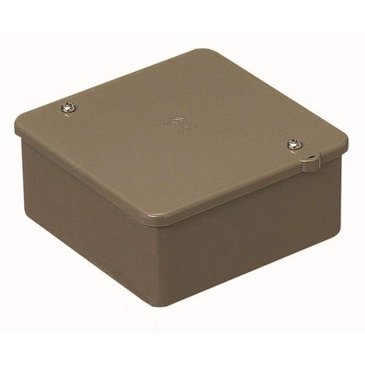 未来工業PVKボックス中形四角浅型・ノック無チョコレート1個価格PVK-AOT