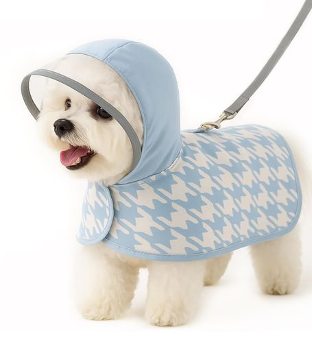HOLYCAT犬レインコート夏軽くて薄い防水対策犬かっぱ着せやすい小型犬用レインウェア足通さないポンチョ梅雨対策犬カッパ透明帽子付きマジックテープサイズ調節可能...