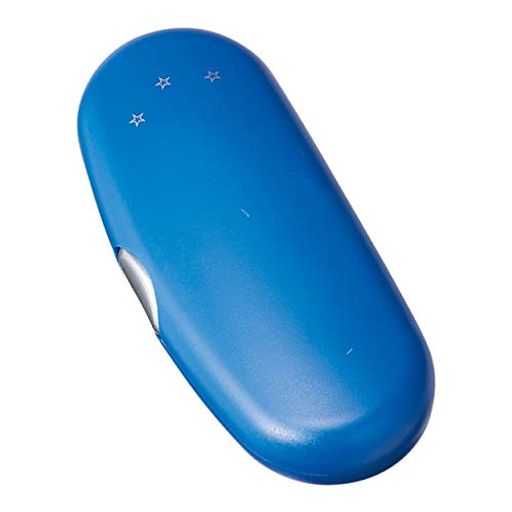 メイガンメガネケース子ども用キッズじょうぶハードケース使いやすい大ボタンかわいいおしゃれブルー男..