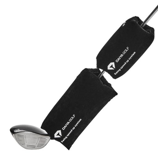 空気を入れて膨らませ、ドライバーに装着して使用する練習器具です。 お手持ちのドライバーに取り付けることで、空気抵抗が発生、体幹が鍛えられます。 飛距離アップに重要なヘッドスピードアップやフォームの安定に繋がります。 M、Lサイズの2種類で、3通りの使い方が可能です。 軽量なので身体への負担は抑えつつ、ヘッドスピードに応じて負荷が高まります。 空気を入れるだけで簡単装着、組み立ての手間がかかりません。 使用後は空気を抜いてコンパクトになります。 素材:PVC(フロッキー加工)