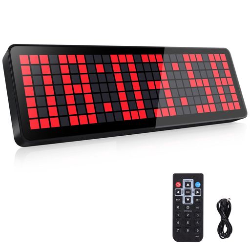 AnExerスポーツタイマーリモコン付き13.2インチジムタイマー3.3インチ大字トレーニングタイマーストッ..