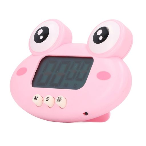 デジタルカウントダウンタイマー、ABS漫画動物の形の大きなフォント高精度デジタルキッチンタイマー学..