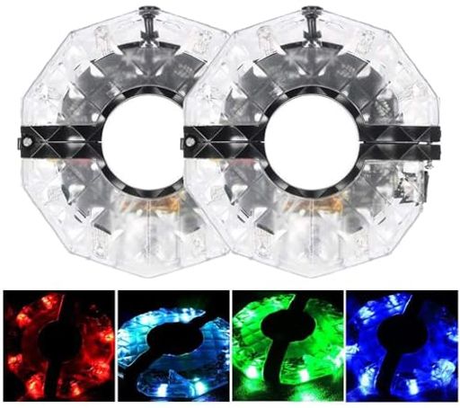 ACEDOAMARE 自転車用ホイールライト USB 充電式 LED ライト 4 色 4 パターン 防水 ...