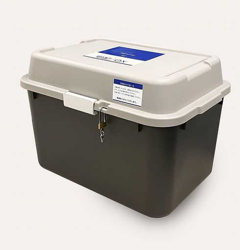 宅配ボックスブラウン簡易タイプ大容量便利グッツ鍵付きIT-620BR