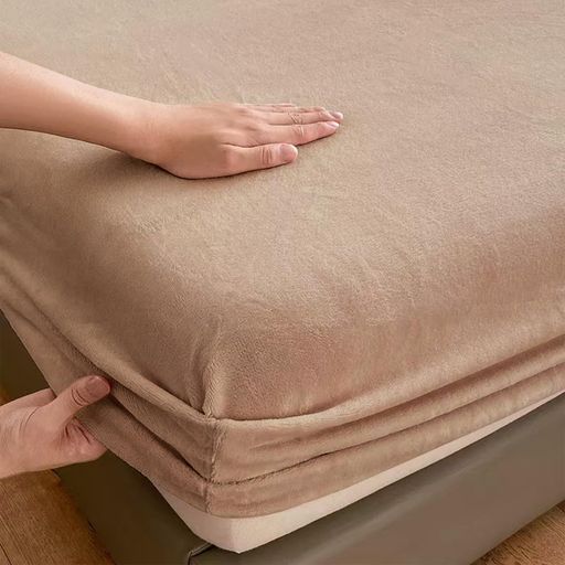 AYOボックスシーツシングル暖かいあったか吸湿発熱冬用防寒寒さ対策ベッドシーツベッドカバー布団カバー寝具洗える毛布タッチ静電気防止ボリュームふわふわ秋冬無地北欧(シングル・10…