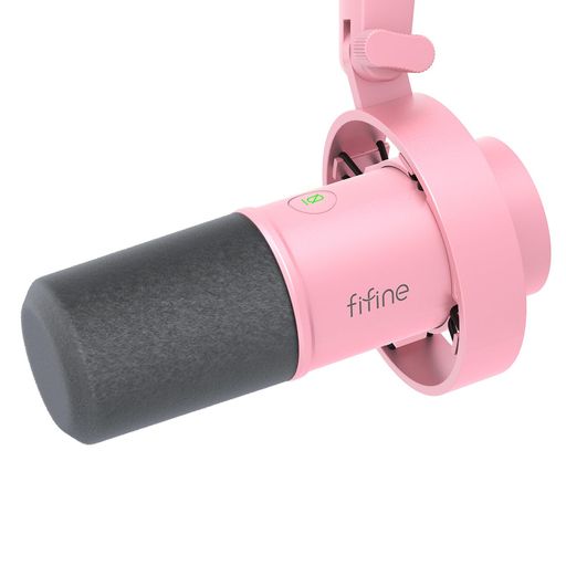 FIFINE ダイナミックポットキャストマイク USB/XLR接続可能 カーディオイドパターン単一指向性 USBケーブル付属 PC/プレステ/サウンドカード/ミキサー対応 イヤホン出力端子付き ワンタッチ…