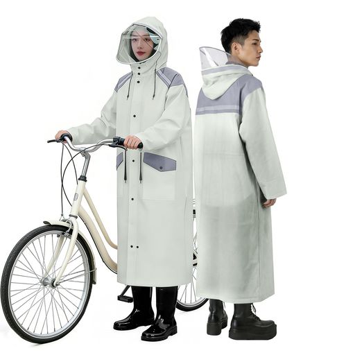 [KINGLEAD] レインコート 自転車リュック対応【超軽量 二重透明レインバイザー付き】 バイク通勤レインウェア レディース カッパ 防水防風 豪雨対応 通勤通学 ポンチョ 男女兼用 反射条・…