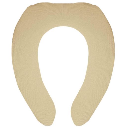 オカトー厚織トイレ便座カバーU型ふかふか節電洗えるベージュ