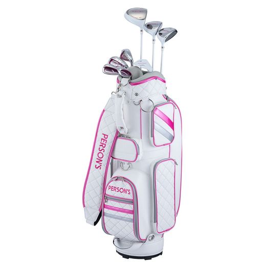 Persons(パーソンズ)レディスバッグ付クラブ8本組セットPSL1901WH/PK/SVウッド3本(1W4W7W)アイアン4本(#7#9#PW#SW)パター...