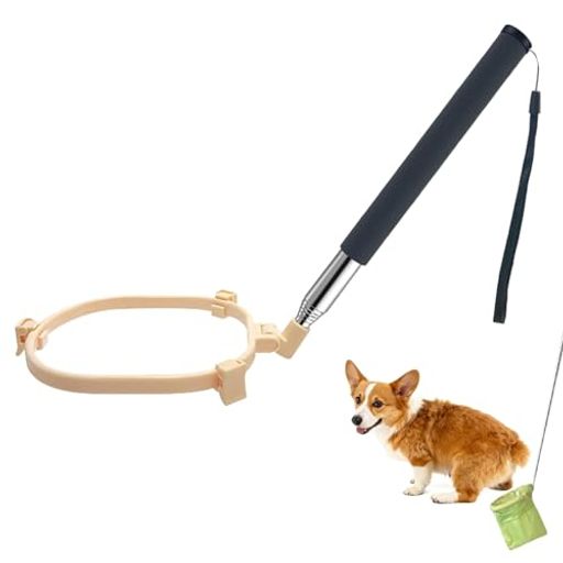 DONGFANGB犬用うんちキャッチャー犬のうんちキャッチャー伸縮ハンドル折り畳み式フン処理取り器片手操作手が汚れない携帯便利大型犬から小型犬まで対応犬猫両用ペット散歩グッズ糞処理…