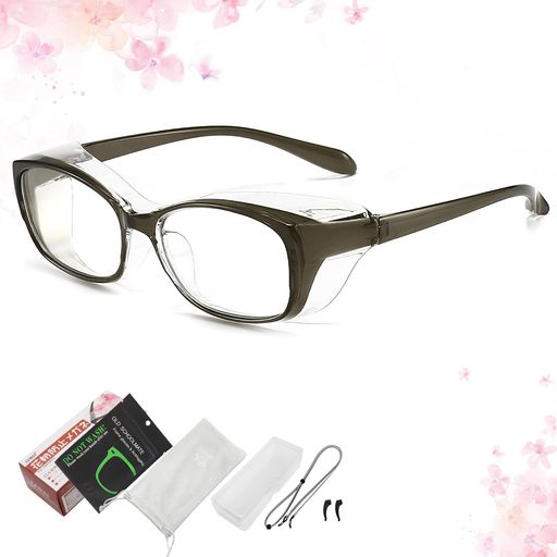 GOKEI花粉防止メガネ花粉症メガネ曇らない【両面曇り止めレンズブルーライトカット】花粉メガネ花粉症花粉症メガネ飛沫防止メガネ花粉用レディースメンズ花粉症用花粉...