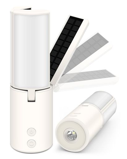 BaritoLEDランタンソーラーランタンキャンプランタン8000mAh太陽光充電とUSB-C式電球色/温白色/昼光色/..