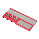 PATIKIL4合1ビリヤードプールキューチップシェイパーアルミニウム多機能キュースティックチップバニッシャーリペアツールアクセサリスヌーカー用レッド