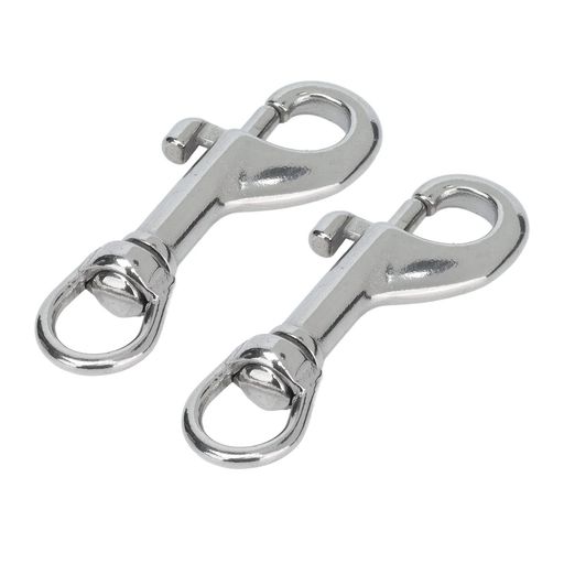 犬用首輪フック、316ステンレス鋼2個防水シングルエンドダイビングクリップボート用360°ベース