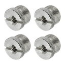 PATIKILマイクスタンドアダプター1/4メス-5/8オス鉄マイクねじアダプターマイク三脚スタンド用シルバー4個