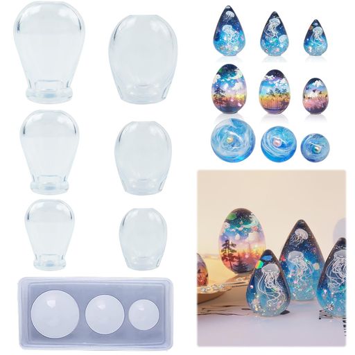 【AAGWW】シリカゲル金型卵水滴球形金型樹脂型粘土石膏エポキシ樹脂繰り返し使用可能ハンドメイドDIYハ..