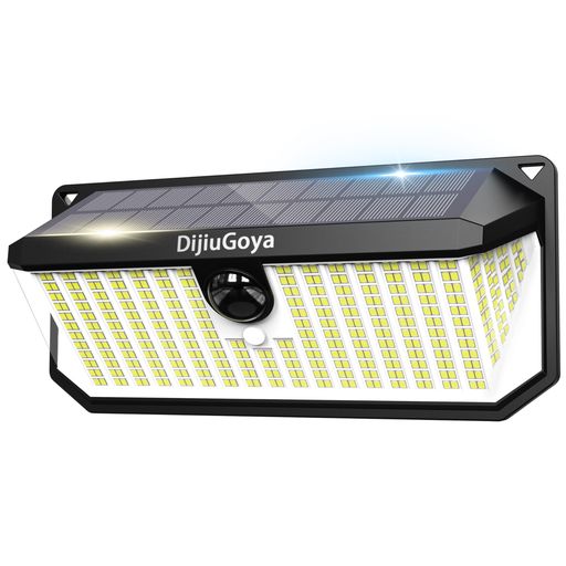 ソーラーライト466個LED照明屋外用センサーライト屋外ソーラー自動点灯IP68防水人感センサーライトセキュリティソーラーライト防犯ライト3つ知能モード自動点灯/消灯ソーラーセンサーラ…