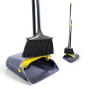 CLEANHOMEほうきちりとりセットほうき室内屋外立て式収納4段ポール長さ調節可能41-117CMノブ付き防風軽量腰曲げず掃除用品アウトドア/玄関/ガーデニング/庭/ベランダ/美容室/コンビニ(ブラ…(3)