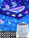 21種類投影フィルムプラネタリウム家庭用本格的子供人気星月クジラ海プロジェクター寝かしつけ用ナイトライトベッドサイドランプ授乳ライト360度回転光色変換輝度調整間接照明お子さ…