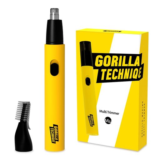 /ゴリラテクニック/男性用鼻毛トリマー、眉用充電式2-in-1トリマー、高速10000RPMモーターで、引きにく..