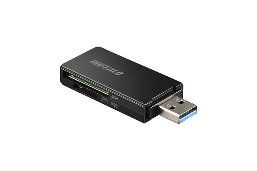 バッファローBUFFALOUSB3.0MICROSD/SDカード専用カードリーダーブラックBSCR27U3BK バッファローBUFFALOUSB3.0MICROSD/SDカード専用カードリーダーブラックBSCR27U3BK