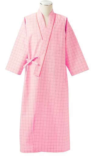 患者衣(男女兼用)59-445ピンクM/0-9803-02